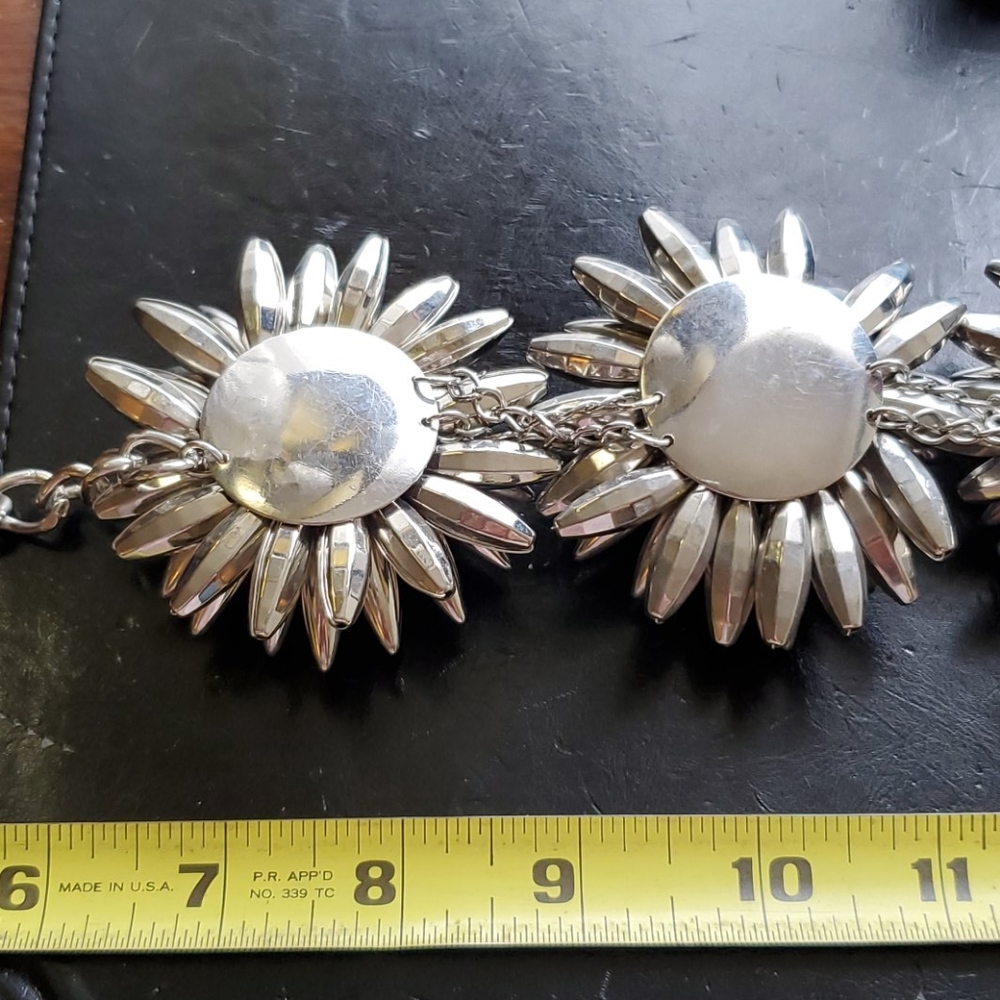 Unique Silver Statement Necklace - image 7